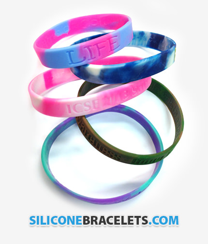 SWIRLED WRISTBANDS